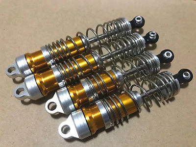 G-MZ 1/10 Traxxas Stampede VXL 4x4 2WD BIG BORE ALUMINUM Shock W/4mm Shaft JC103Gold