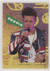 1990 New Kids on the Block Series 2 Stickers Blue Puzzle Donnie Wahlberg #21 2rz