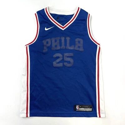 Camiseta deportiva Nike Swingman Philadelphia Sixers 76ers Ben Simmons azul juvenil M 10/12 Foto 1 de 4