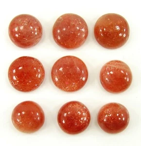 Lote de 9 piezas de piedras preciosas sueltas de piedra solar natural de 70,30 quilates piedra cabujón 12-14 mm - 2077 - Imagen 1 de 2