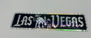 1970s Las My in Vegas Vintage Bumper Sticker Decal Hippie Retro - Picture 1 of 2