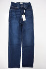 Good American Always Fits Good Classic Jeans GC226T BLUE822 Size 00-4 Inseam 28"