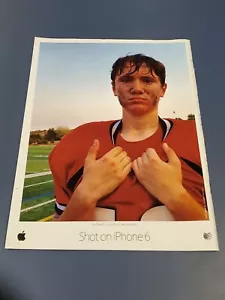 IPhone 6 Mobile 8" X 11" Rare Vintage Phone Photo Football Player Camera - Picture 1 of 1