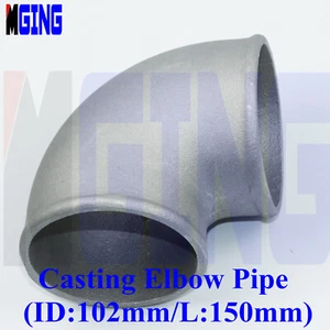 Tubería intercooler turbo codo fundido de aluminio 4 "102 mm 90 grados - Imagen 1 de 4