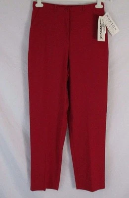 Pantalones de vestir Norton Studio lavables para mujer 10 rojo cereza GG354 NUEVOS CON ETIQUETAS Foto 1 de 4