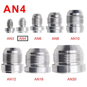 5 Pcs AN-4 Male Aluminum Weld On Fitting Bung Fuel Tank Fuel Pipe Welding Head - Picture 1 of 11