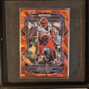Malikr Willis 2023 Panini Prizm Draft Picks Red Cracked Ice #71 Parallel RC - Picture 1 of 2