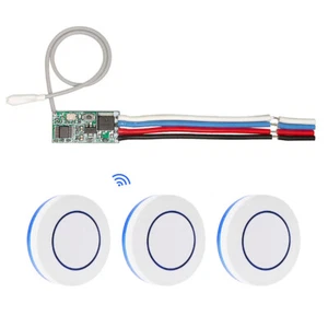 3.6V 5V 12V 24V RF Mini Relay Module Receiver 433 Wireless Round Remote Control - Picture 1 of 14