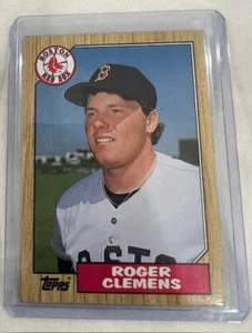 Tarjeta de béisbol Roger Clemens 1987 Topps Tiffany #340 Boston Red Sox - Imagen 1 de 2