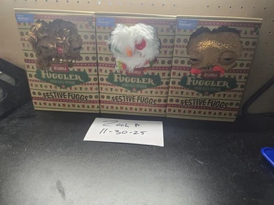 New  Fuggler Funny Ugly Monster - lot of 3 - FESTIVE FUGGS In Hand Fast Shipping - Image 1 of 2