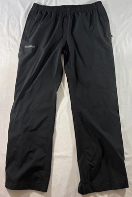 Magellan Outdoors Pants Men's Large Black Windbreaker Pant Ankle Zip Lightweight - Image 1 of 4