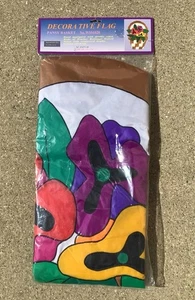 Neu dekorative Garten Flagge Banner bunte Stiefmütterchen Blumen in einem Korb 31,5"x41" - Bild 1 von 5