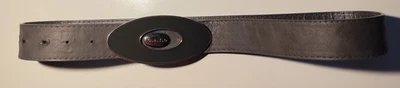 c.a.r.o Gürtel - grau - Nr. GU27R - 95 cm -  ovale Schnalle - Bild 1 von 4