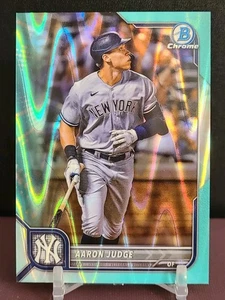 2022 Bowman Chrome Aaron Judge Aqua RayWave Refractor /199 #90 - Picture 1 of 3