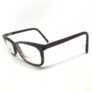 Tommy Hilfiger TH86 Glasses Frames Brown Square Eyeglasses Spectacles Frame Only - Picture 1 of 11