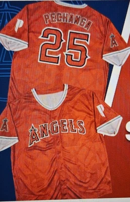 NEW MLB LAA Angels Baseball Jersey button up 25 Pechanga One Size - Image 1 of 3