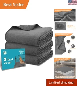 Non-Slip Waterproof Whelping Pads 63'' - 3 Pack - Picture 1 of 10