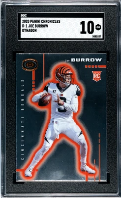 2020 Panini Chronicles - Dynagon Rookies Joe Burrow #D-1 Silver Prizm (RC) - Image 1 of 2