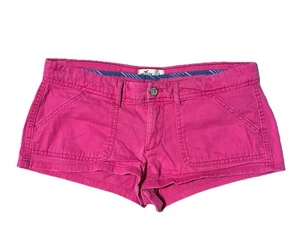 Pantalones Cortos Hollister Mujer/Jóvenes Talla 7 Rosa Caliente Tiro Bajo Elastizados Sociales - Imagen 1 de 12