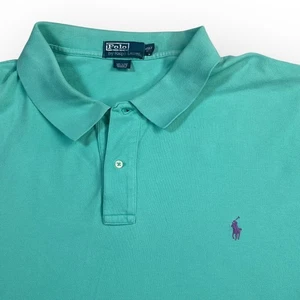 Polo by Ralph Lauren Poloshirt 4XLT Tall Grün Lila Pony Logo - Bild 1 von 10