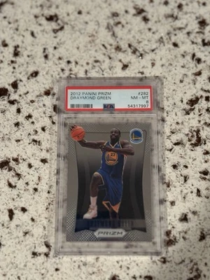 Tarjeta de novato Warriors 2012-13 Panini Prizm Draymond verde PSA CASI NUEVA-COMO NUEVA 8 #282 Foto 1 de 2