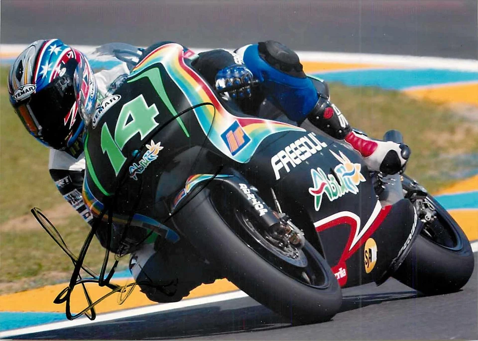 Anthony West Autogrammkarte - MotoGP Rennfahrer Nummer 14 Freesoul Aprilia - Bild 1 von 2