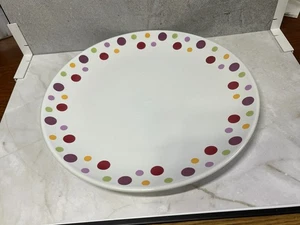 Simple Addition Polka Dots Pampered Chef - Dots Dinner Plate x1 - Picture 1 of 2