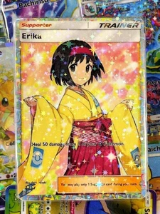 Erika trainer proxy pocket card app tcg full art Genetic Apex set - Picture 1 of 3