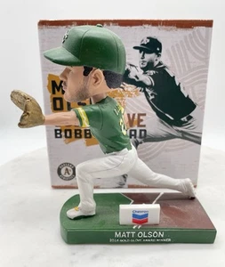 2019 BDA Sports Oakland A's Matt Olson Golden Glove Chevron Sponsored Bobblehead - Bild 1 von 6