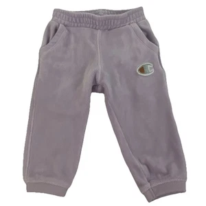 Champion Fleece Pull-on Pants Toddler Girls 2T Purple Sherpa Lined Pockets - Picture 1 of 11