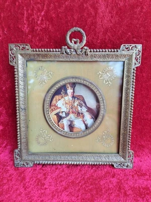 Very Beautiful, old Picture Frame,Photo Frame, Bronze, Art Nouveau Original - Image 1 of 4