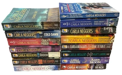 Carla Neggers PB Lot of 15 Abandon, Cold Dawn, Kiss the Moon, Stonebrook Cottage - Image 1 of 4