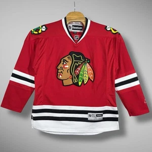Chicago Blackhawks Fan Jersey Adult Large Reebok Stitched - Picture 1 of 13