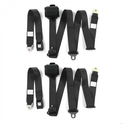 Ford Fairlane 1968 - 1969 Standard 3pt BK Retract Bucket Seat Belt Kit-2 Belts  - Image 1 of 4