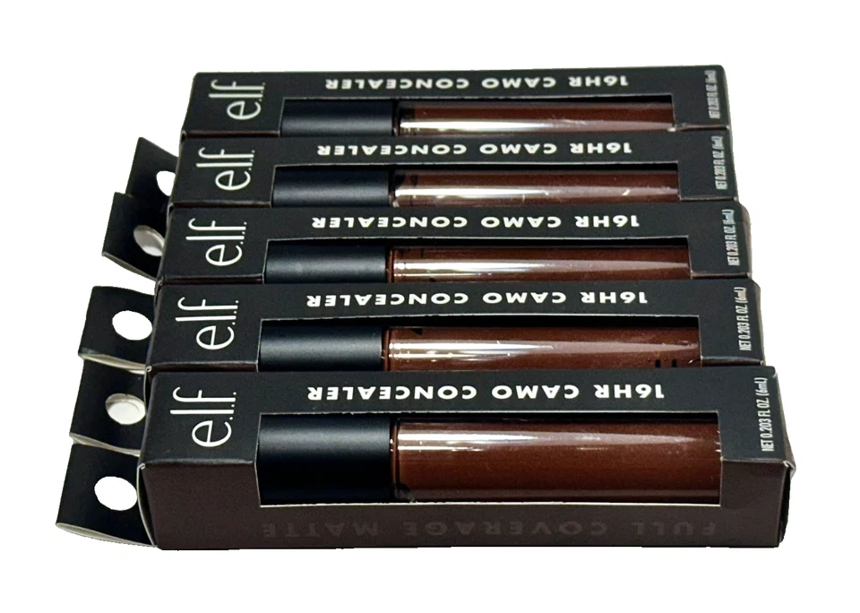 E.L.F. 16HR Full Coverage Matte Camo Concealer 0.2 fl oz-Rich Ebony-Bundle of 5 - Image 1 of 4