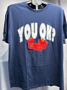 Sesame Street “YOU OK?” Elmo Graphic T‑Shirt XL (46/48) 100% Cotton - Picture 1 of 6