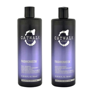 Tigi Catwalk  Fashionista Violet Shampoo & Conditioner Duo 25oz Each Scuffed - Picture 1 of 1