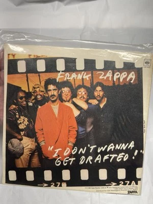 Frank Zappa I dont Wanna Get Drafted 1980 Single 7” Sealed Vinyl Record 45 RPM - Image 1 of 4