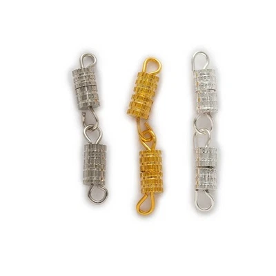 30pcs Alloy Screw Clasp, Twist Lock Connector for Jewelry Making Findings DIY - Image 1 of 4