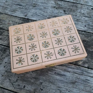 Vintage 1950's 60's Pink Pastel Jewelry Box Organizer Storage Case - Picture 1 of 8