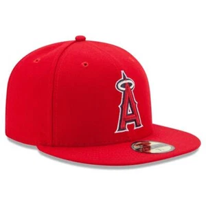 Los Angeles Angels New Era 5950 Fitted Hat - Game - Red - Picture 1 of 1