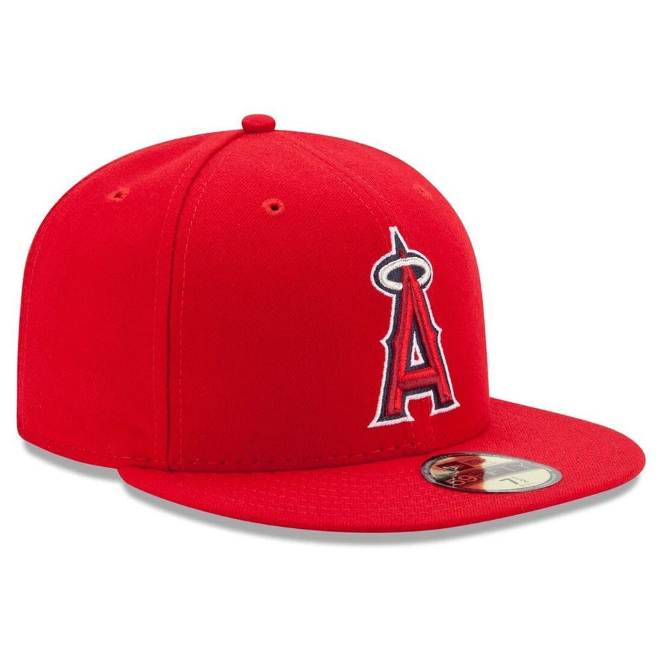 Los Angeles Angels New Era 5950 Fitted Hat - Game - Red - Image 1 of 1