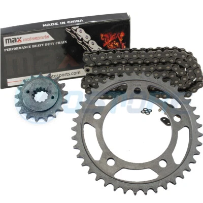 Cadena junta tórica negra 525x122 y piñones 17/41 para Honda Shadow 750 ACE VT750 Foto 1 de 3