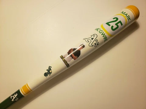 Mark McGwire 33" Oakland Athletics One Of Kind Custom Collectible Baseball Bat Cover