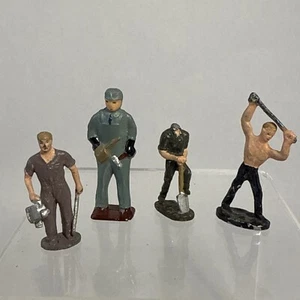 Vintage Lead figures Barclay/Manoil RR Train O gauge Damaged Workers - Picture 1 of 6