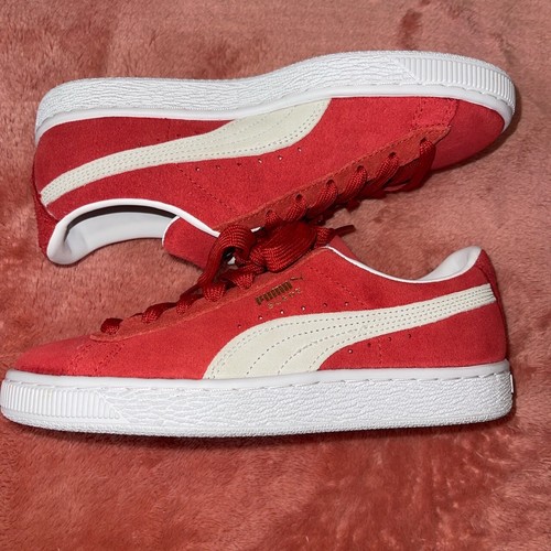 Sneakers casual Puma Scamosciato Classic Xxi donna stringate rosse 38141002