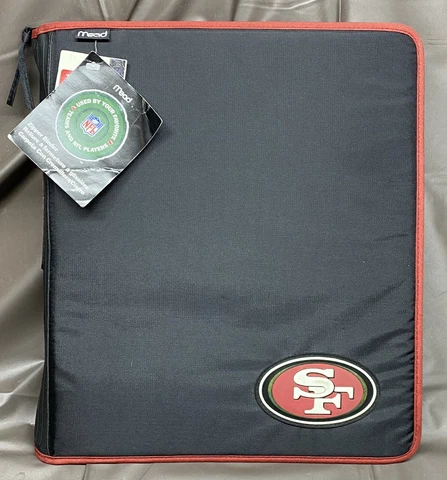 Vintage 1998 San Francisco 49Ers Mead Zipper Binder Cover