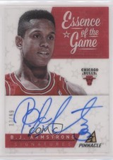 2013-14 Panini Pinnacle Essence of the Game Signatures /99 BJ Armstrong #17 Auto