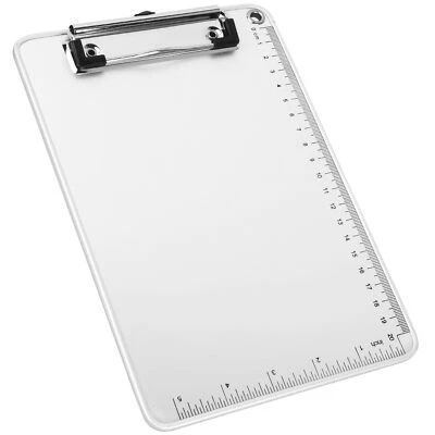 Metall Klemmbrett Mappe Clipboard Hartfaser Schreibbrett mit Gummierter Metal... - Bild 1 von 4