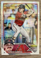 Corbin Carroll 2023 Topps Chrome - Prism Refractor Rookie Card #95 Diamondbacks